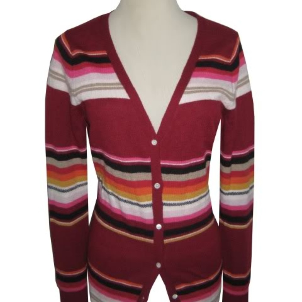 Lucky Brand Wool Blend Cardigan V-neck Sweater S
